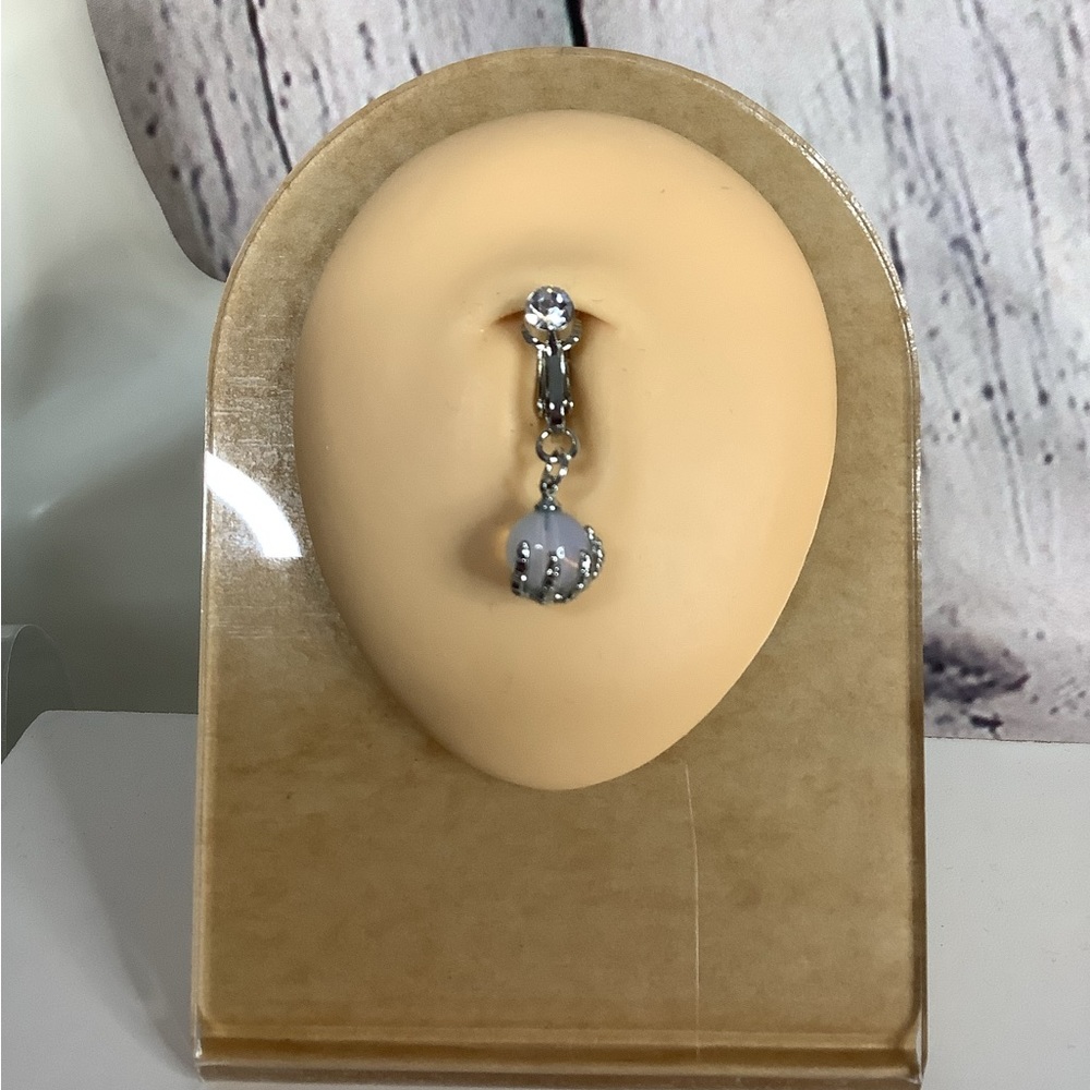 Clip-On Belly Button Ring - Picture 4 of 10